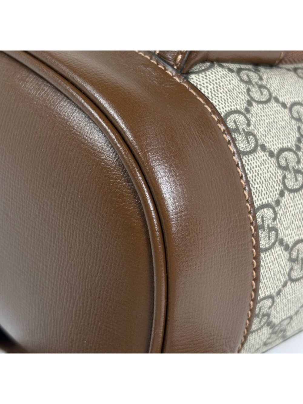 Gucci GG Pattern Backpack Interlocking Supreme Beige Brown - Picture 4 of 7